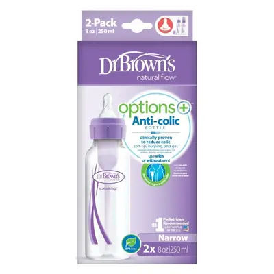 Dr.Brown's Options+ paket sa 2 polipropilenske bočice 250 ml usko grlo