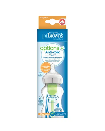 Dr.Brown's Options+ polipropilenska bočica široko grlo, 270 ml CLASSIC
