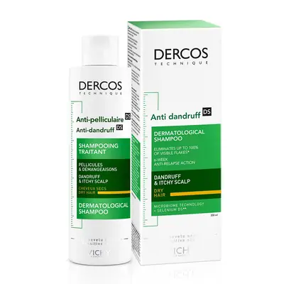 Vichy Dercos šampon protiv prhuti za suhu kosu 390 ml