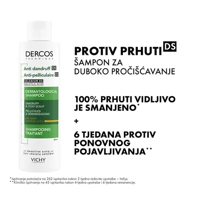 Vichy Dercos šampon protiv prhuti za suhu kosu 390 ml