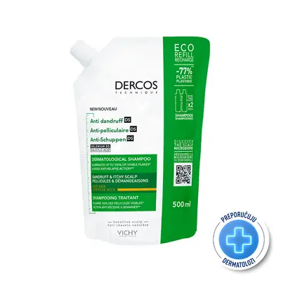Vichy Dercos šampon protiv prhuti za suhu kosu 390 ml