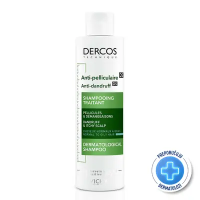 Vichy Dercos šampon protiv prhuti za normalnu ili masnu kosu 390 ml
