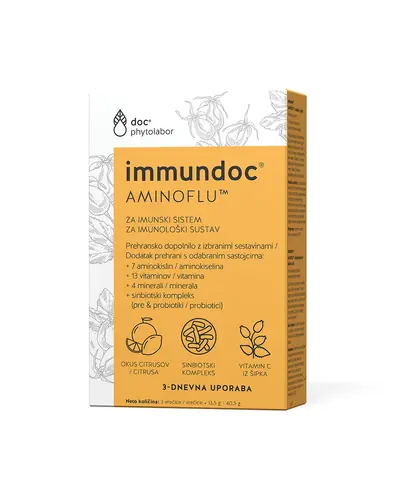 Immundoc Aminoflu 3 vrećice za imunološki sustav