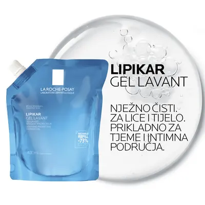 La Roche-Posay Lipikar Gel Lavant, 400 ml refill