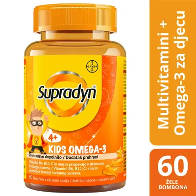 Supradyn Kids Omega-3, 60 žele bombona