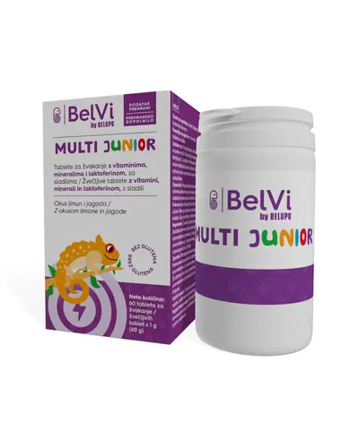 BelVi MULTI JUNIOR, 60 tableta za žvakanje