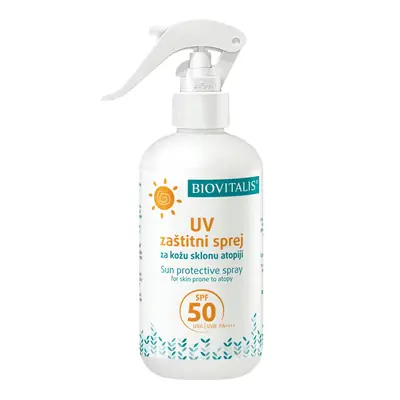 Biovitalis UV zaštitni sprej za kožu sklonu atopiji SPF 50, 250 ml