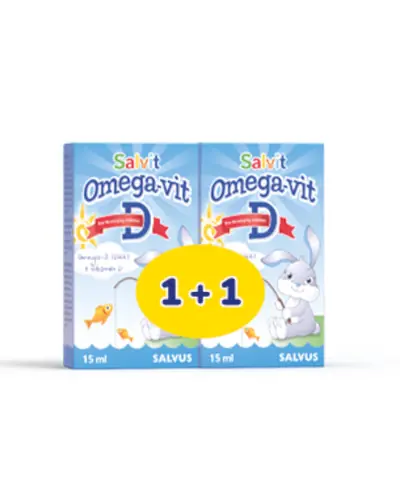 Salvit Omega-Vit D PROMO, 2 x 15 ml