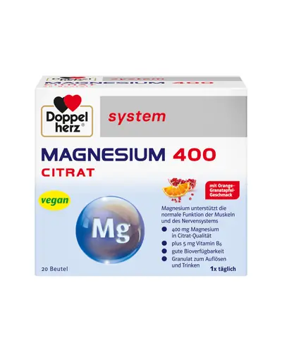 Doppelherz®system Magnezij 400 citrat, 20 vrećica