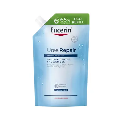 Eucerin UreaRepair nježni gel za tuširanje s 5% ureje REFILL, 400 ml
