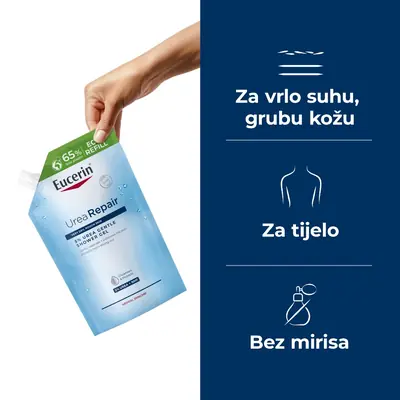 Eucerin UreaRepair nježni gel za tuširanje s 5% ureje REFILL, 400 ml