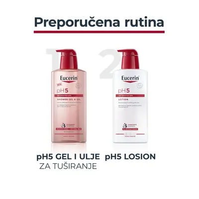 Eucerin pH5 gel i ulje za tuširanje, 400ml