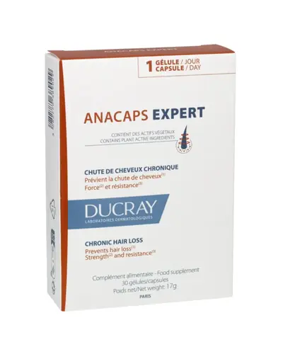 Ducray Anacaps Expert kapsule - kronično ispadanje kose, 30 kapsula