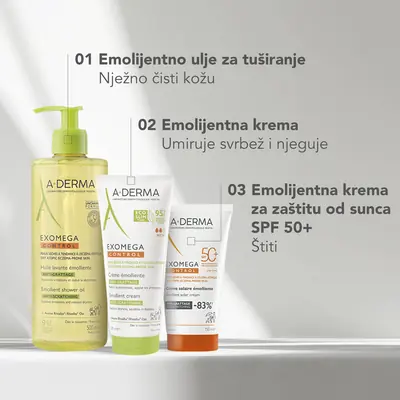 A-Derma Exomega Control SPF 50+, 150 ml