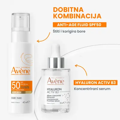 Eau Thermale Avène Visoka zaštita Anti-age fluid SPF 50, 40 ml