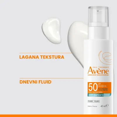 Eau Thermale Avène Visoka zaštita Anti-imperfection fluid SPF 50, 40 ml