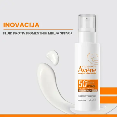 Eau Thermale Avène Visoka zaštita Anti-pigmentation tonirani fluid SPF 50+, 40 ml