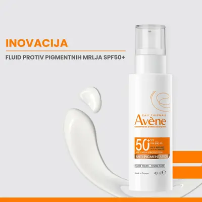 Eau Thermale Avène Visoka zaštita Anti-pigmentation tonirani fluid SPF 50+, 40 ml