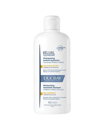 Ducray Kelual Squanorm Hidratantni tretman šampon, suha prhut, 400 ml