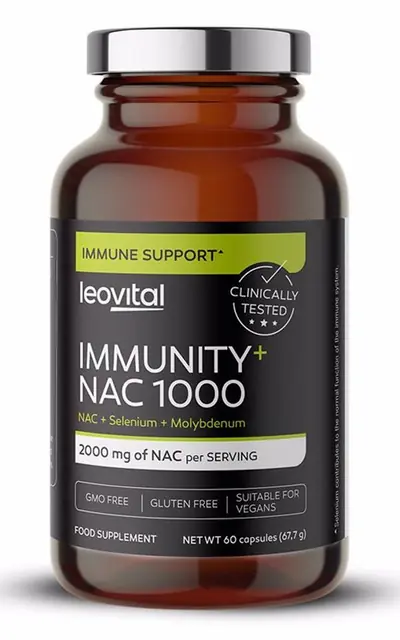 Leovital Immunity+ NAC 1000, 60 kapsula