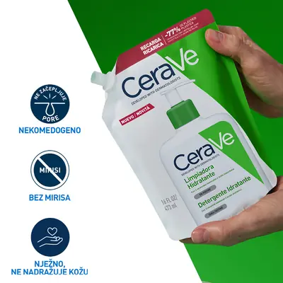 CeraVe Hidratantna emulzija za čišćenje, 473 ml refill