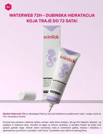 Skinlick Waterweb 72h, 30 ml