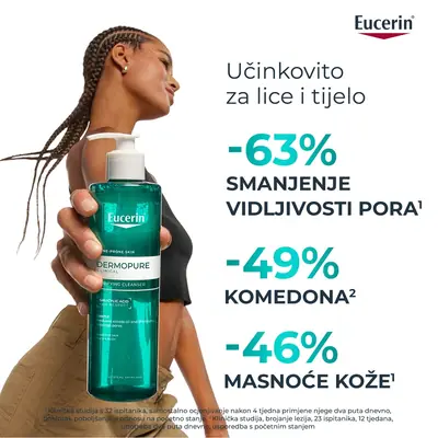 Eucerin DermoPure Clinical gel za čišćenje, 400 ml