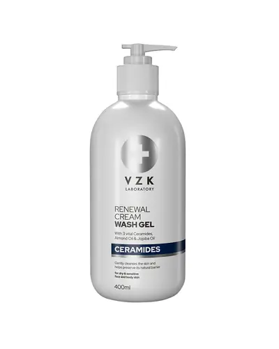 VZK Laboratory Ceramidi kremasti gel za tuširanje, 400 ml
