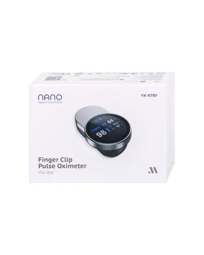 Nano Oxi Dot Pulsni oksimetar za prst, 1 kom