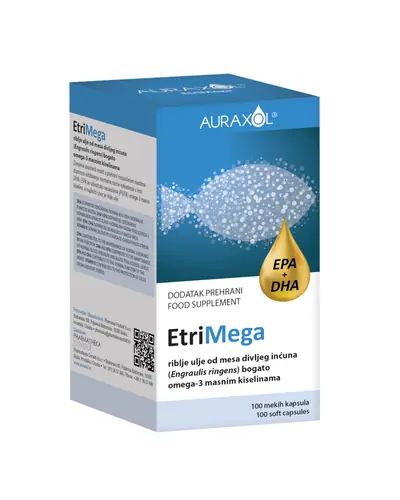 Auraxol EtriMega, 100 mekih kapsula