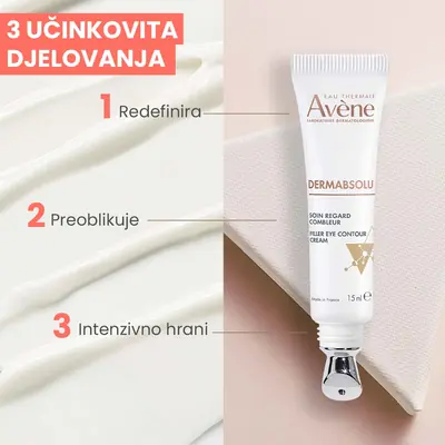 Eau Thermale Avène DERMABSOLU Filler krema za područje oko očiju, 15 ml