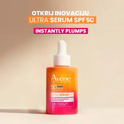 Eau Thermale Avène Vrlo visoka zaštita ULTRA SERUM SPF 50+
INSTANTLY PLUMPS, 30 ml