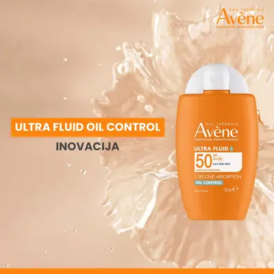 Eau Thermale Avène Vrlo visoka zaštita ULTRA FLUID OIL CONTROL  SPF 50, 50 ml