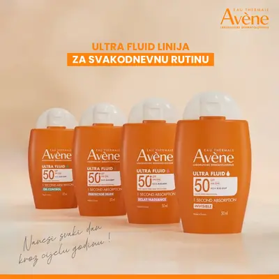 Eau Thermale Avène Vrlo visoka zaštita ULTRA FLUID OIL CONTROL  SPF 50, 50 ml