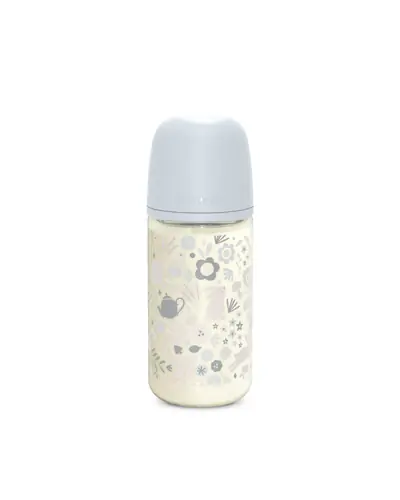 Suavinex Premium staklena bočica SX PRO 240 ml 3+ protiv kolika, plava