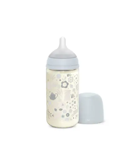 Suavinex Premium staklena bočica SX PRO 240 ml 3+ protiv kolika, plava