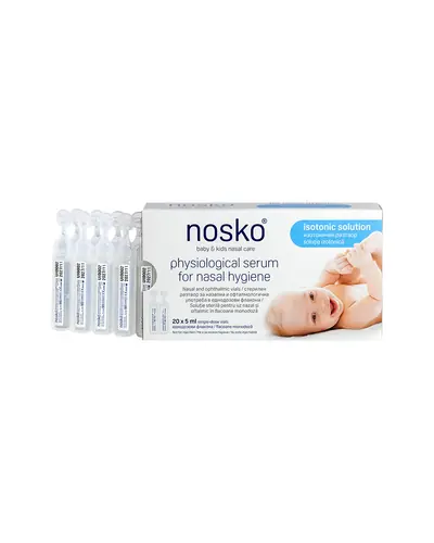 Nosko Fiziološka otopina za higijenu nosa, 20 x 5ml