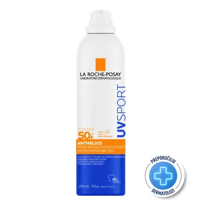 La Roche-Posay ANTHELIOS UV SPORT NEVIDLJIV OSVJEŽAVAJUĆI SPREJ ZA ZAŠTITU OD SUNCA SPF50+, 200 ml