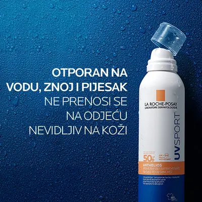 La Roche-Posay ANTHELIOS UV SPORT NEVIDLJIV OSVJEŽAVAJUĆI SPREJ ZA ZAŠTITU OD SUNCA SPF50+, 200 ml