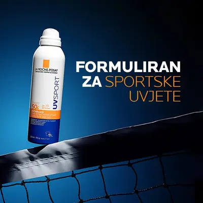 La Roche-Posay ANTHELIOS UV SPORT NEVIDLJIV OSVJEŽAVAJUĆI SPREJ ZA ZAŠTITU OD SUNCA SPF50+, 200 ml