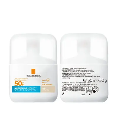 La Roche-Posay ANTHELIOS UVAIR DNEVNI TONIRANI SERUM ZA ZAŠTITU OD SUNCA SPF50+, LIGHT, 50 ml