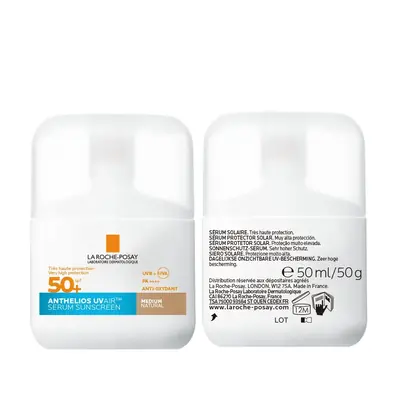 La Roche-Posay ANTHELIOS UVAIR DNEVNI TONIRANI SERUM ZA ZAŠTITU OD SUNCA SPF50+, MEDIUM, 50 ml