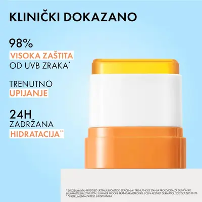 Vichy Capital Soleil UV AQUA STIK ZA LICE I USNE SPF 50+ VRLO VISOKA ZAŠTITA, 10 g