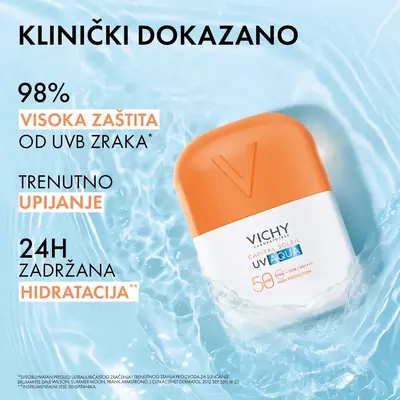 Vichy Capital Soleil UV AQUA NEVIDLJIVI HIDRACIJSKI FLUID SPF50 VISOKA ZAŠTITA, 50 ml