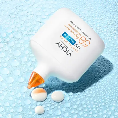 Vichy Capital Soleil UV AQUA NEVIDLJIVI HIDRACIJSKI FLUID SPF50 VISOKA ZAŠTITA, 50 ml