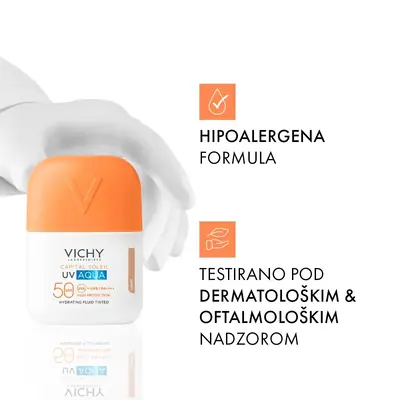 Vichy Capital Soleil UV AQUA LIGHT TONIRANI HIDRACIJSKI FLUID SPF50 VISOKA ZAŠTITA, 50 ml