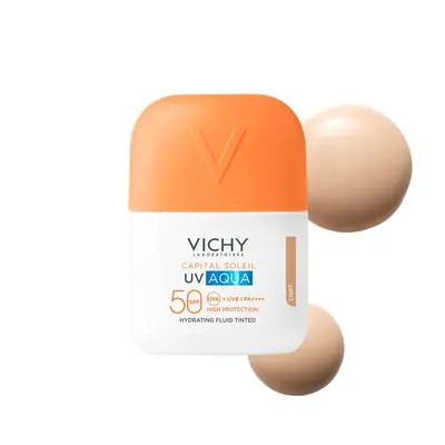 Vichy Capital Soleil UV AQUA LIGHT TONIRANI HIDRACIJSKI FLUID SPF50 VISOKA ZAŠTITA, 50 ml
