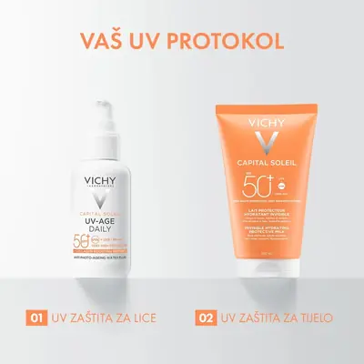 Vichy Capital Soleil MLIJEKO ZA LICE I TIJELO SPF 50+  VRLO VISOKA ZAŠTITA, 150 ml