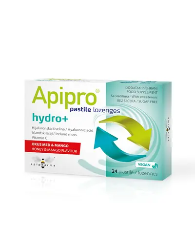 Apipharma Apipro® Hydro+, 24 pastile