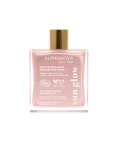 Alphanova Pink svjetlucavo ulje, 50 ml